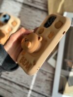 قاب Bear سیلیکونی استند شو آیفون ، سامسونگ ، شیائومی (کدC1519) - تصویر 4