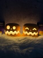 چراغ خواب طرح هالوین Jack-o'-lantern کدو تنبل (کدa0221)
