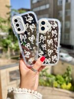 قاب پاپیون سفید آینه ای آیفون و اندروید (کدC2024)