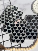 قاب قلب مشکی شاینی (کدC1843) - تصویر 4