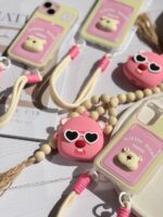 کاور ایرپاد خرس صورتی عینکی (کدa0181) - تصویر 2