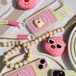 کاور ایرپاد خرس صورتی عینکی (کدa0181)