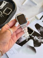 بند اپل واچ Shell Diamond همراه با گارد نگین دار (کدw5039) - تصویر 4