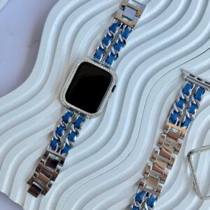 بند اپل واچ جین کارتیر با گارد نگینی (کدw5026)