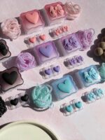 محافظ آداپتور 25 وات سامسونگ قلب و پاپیون رنگی (4تکه) (کدa0282)