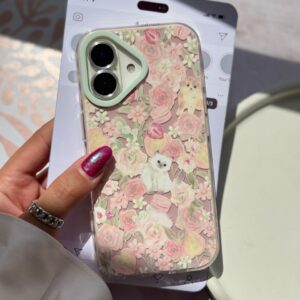 قاب پیشی در باغ گل (بدون آویز ) (کدC2061)