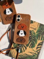 قاب Cute Puppy پشمی با آویز (کدC1952) - تصویر 5