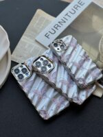 قاب پروانه ای چرمی موج دار (کدC1652) - تصویر 3