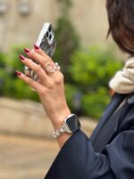 بند اپل واچ قلب سفید صدفی (کدw5045) - تصویر 2