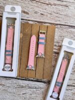 بند اپل واچ کبریتی صورتی قلبی (کدw5064) - تصویر 2