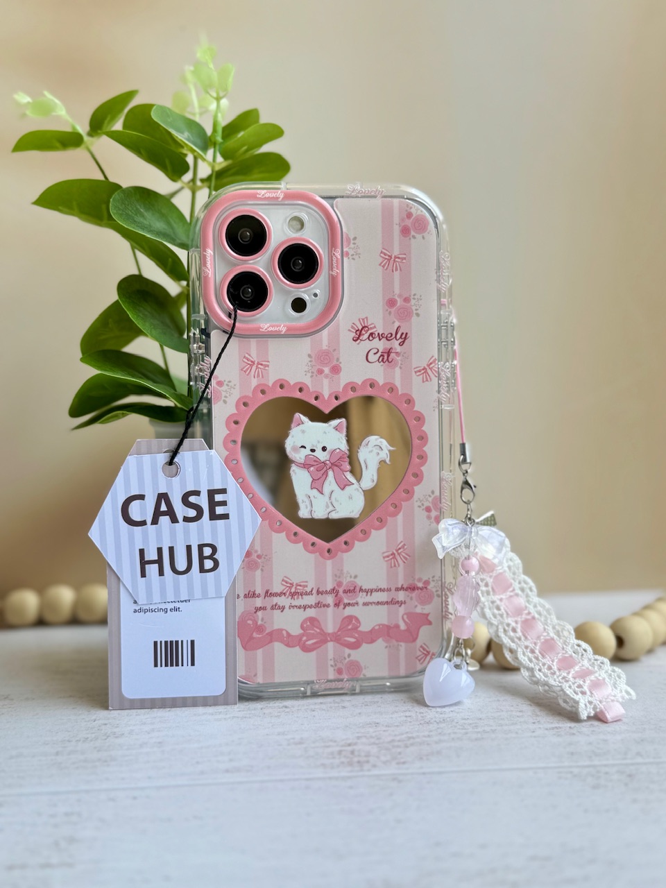 8e7729.jpeg قاب گربه اشراف زاده با آویز آیفون ، سامسونگ ، شیائومی (کدC2039) - تصویر 1