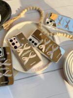 قاب Papillon آینه ای مروارید سفید (کدC1859)