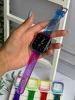 ست بند اپل واچ و گارد ژله ای رنگی (کدw5025) - تصویر 3