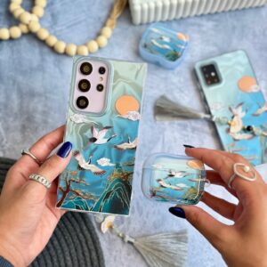 قاب رقص دُرنا همراه با آویز آیفون ، سامسونگ ، شیائومی (کدC2033)