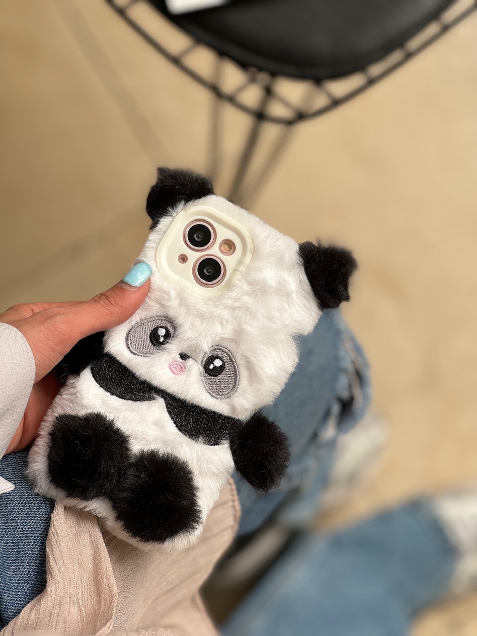 c51946.jpeg قاب Panda عروسکی پشمالو (کدC1606) - تصویر 1