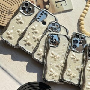 قاب Bow tie رزینی شاینی آیفون و اندروید (کدC1894)