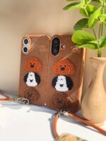 قاب Cute Puppy پشمی با آویز (کدC1952) - تصویر 4