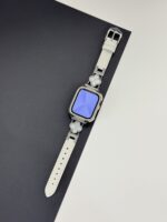 بند اپل واچ چرمی طرح ون کلیف با گارد نگین دار (کدw5067) - تصویر 5