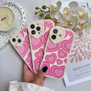 قاب قلب صورتی کبریتی (کدC2036)