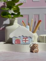 کاور ایرپاد سیلیکونی خونه با آویز خرسی (کدa0256) - تصویر 2