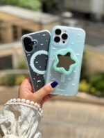 قاب ابر آبی با پاپ سوکت ستاره (کدC2037)