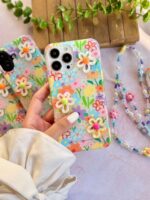 قاب باغچه با آویز و گل های برجسته (کدC2079)