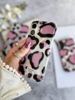 قاب پلنگی Romantic Pink آیفونی (کدC2062) - تصویر 4