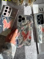 قاب پروانه رز فلای با آویز آیفون (کدC2147) - تصویر 3