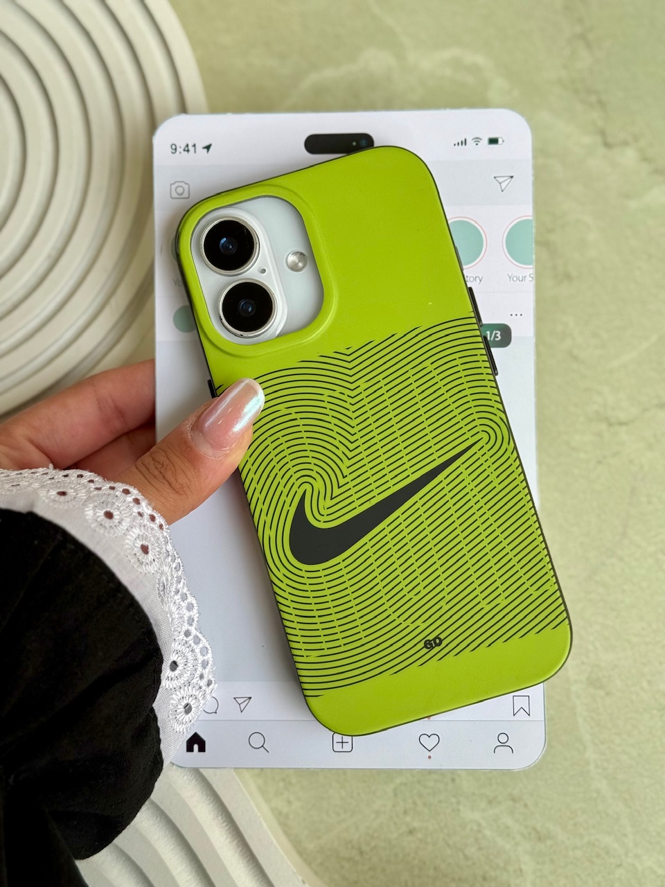 527465 قاب نایک اثر انگشت آیفون (کدC2163) - تصویر 1