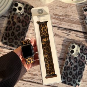 بند اپل واچ کشی طرح پلنگی (کدw5073)