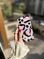 قاب پلنگی Romantic Pink آیفونی (کدC2062) - تصویر 5