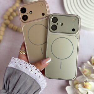 قاب AG GLASS ^ تیتانیوم و طلایی ^ (کدC2152)