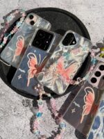 قاب پروانه رز فلای با آویز سامسونگ و شیائومی (کدC2147) - تصویر 3